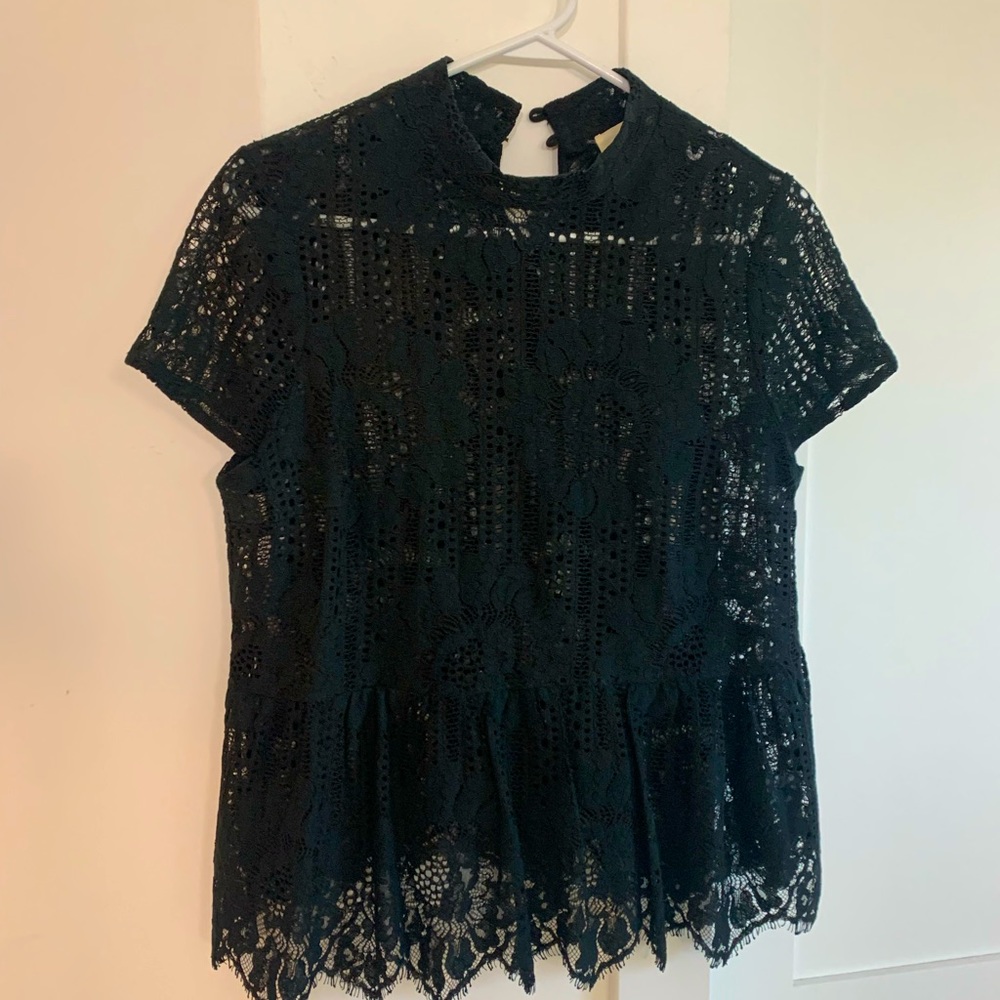 Black sheet lace top